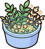 Small plants, a sticker from the The Unicorn Stable world