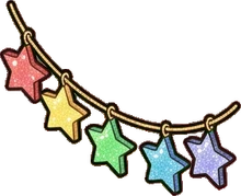 Garlands and hanging things, a sticker from the The Unicorn Stable world