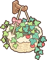 Hanging plants, a sticker from the The Unicorn Stable world