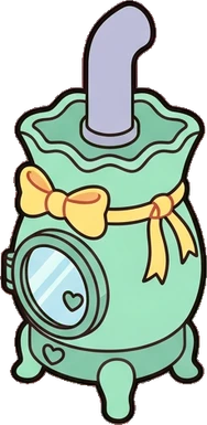 Fireplaces and stoves, a sticker from the The Unicorn Stable world