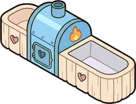 Fireplaces and stoves, a sticker from the The Unicorn Stable world