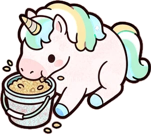 Ponies and big animals, a sticker from the The Unicorn Stable world