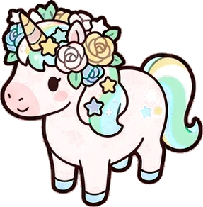 Ponies and big animals, a sticker from the The Unicorn Stable world