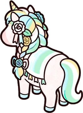 Ponies and big animals, a sticker from the The Unicorn Stable world