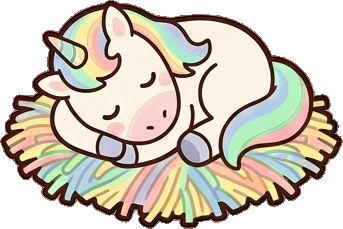 Ponies and big animals, a sticker from the The Unicorn Stable world
