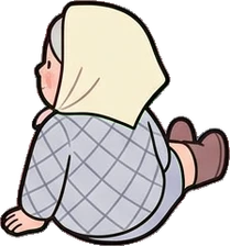 People lying down, a sticker from the The Unicorn Stable world