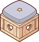 Poufs and ottomans, a sticker from the The Unicorn Stable world