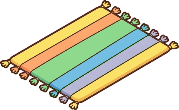 Rugs, a sticker from the The Unicorn Stable world
