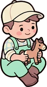 People sitting, a sticker from the The Unicorn Stable world