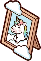 Shelf things, a sticker from the The Unicorn Stable world