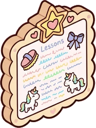Signboards and chalkboards, a sticker from the The Unicorn Stable world