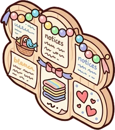 Signboards and chalkboards, a sticker from the The Unicorn Stable world