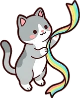 Cats and small animals, a sticker from the The Unicorn Stable world