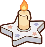 Candles and small lights, a sticker from the The Unicorn Stable world