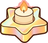 Candles and small lights, a sticker from the The Unicorn Stable world
