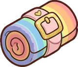Cushions and blankets, a sticker from the The Unicorn Stable world