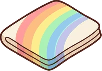 Cushions and blankets, a sticker from the The Unicorn Stable world