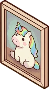 Wall art and frames, a sticker from the The Unicorn Stable world