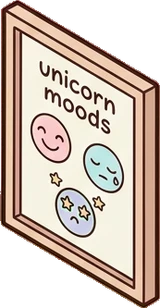 Wall art and frames, a sticker from the The Unicorn Stable world