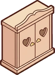 Wall cabinets, a sticker from the The Unicorn Stable world