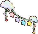 Wall lights, a sticker from the The Unicorn Stable world