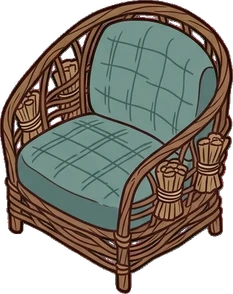 Armchairs, a sticker from the Witch Workshop world