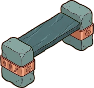 Benches, a sticker from the Witch Workshop world