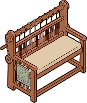 Benches, a sticker from the Witch Workshop world