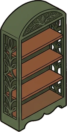 Bookcases, a sticker from the Witch Workshop world