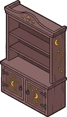 Bookcases, a sticker from the Witch Workshop world