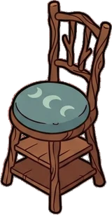Chairs, a sticker from the Witch Workshop world