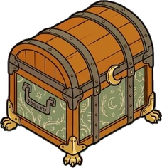 Chests and trunks, a sticker from the Witch Workshop world