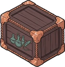 Chests and trunks, a sticker from the Witch Workshop world