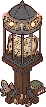 Floor lamps, a sticker from the Witch Workshop world