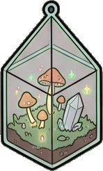 Garlands and hanging things, a sticker from the Witch Workshop world