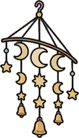 Garlands and hanging things, a sticker from the Witch Workshop world