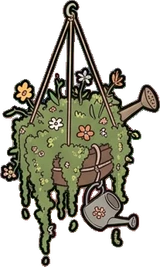 Garlands and hanging things, a sticker from the Witch Workshop world