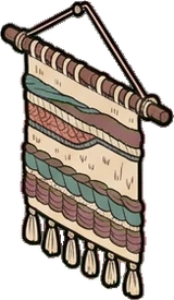 Garlands and hanging things, a sticker from the Witch Workshop world
