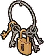 Garlands and hanging things, a sticker from the Witch Workshop world