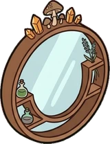 Mirrors, a sticker from the Witch Workshop world