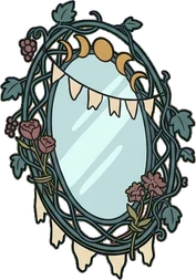 Mirrors, a sticker from the Witch Workshop world