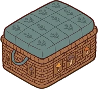 Poufs and ottomans, a sticker from the Witch Workshop world