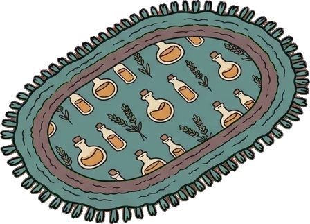 Rugs, a sticker from the Witch Workshop world
