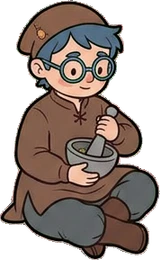 People sitting, a sticker from the Witch Workshop world