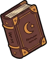 Shelf things, a sticker from the Witch Workshop world