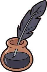 Shelf things, a sticker from the Witch Workshop world