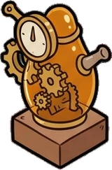Shelf things, a sticker from the Witch Workshop world
