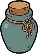 Shelf things, a sticker from the Witch Workshop world