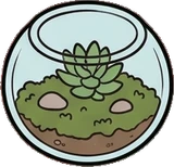 Shelf things, a sticker from the Witch Workshop world