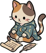 Cats and small animals, a sticker from the Witch Workshop world